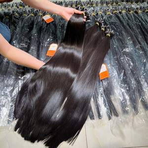 Proveedor Mayorista de Cabello Virgen Vietnamita Natural Sedoso Liso, Cabello de Donante Súper Doblemente Tramado en Paquetes - Product Image 3