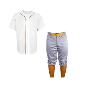 Nouvelles tenues de baseball courtes de qualité professionnelle, design tendance, confortables et respirantes, couleur personnalisée, spandex/coton, vente en gros - Product Image 6