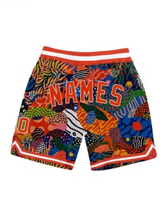 Shorts de bain pour hommes à imprimé floral tropical, séchage rapide, taille élastique, style décontracté, taille mi-haute, longueur courte - Product Image 4