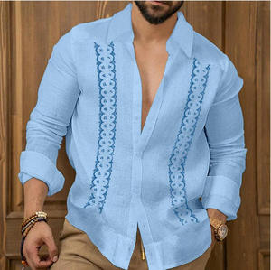 Chemise Hawaïenne Homme Printemps-Été à Manches Courtes, Coupe Oversize, Imprimé Personnalisé, Idéale Plage - Product Image 5