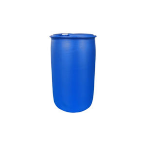 Venta al por mayor de bidones de plástico HDPE azules de 200L con tapa cerrada, de anillo simple y doble, en oferta. - Product Image 5