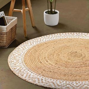 Alfombra de Yute Trenzado de 6 Pies de Alta Calidad, Ecológica, de Pelo Medio, Hecha a Mano, Tejida Naturalmente, para Entrada y Sala de Estar, ¡Gran Venta! - Product Image 4