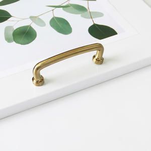 Trending Product Minimalist Zinc Alloy Cabinet Handle Brushed <b>Gold</b> U-Shape <b>Pull</b> for Kitchen Bathroom and Nightstands Hardware - Product Image 1
