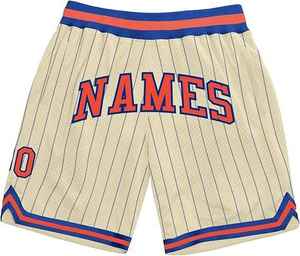 Shorts de basketball décontractés pour hommes, de haute qualité, avec logo brodé, 100% polyester satiné, séchage rapide, respirant, taille haute élastique - Product Image 3
