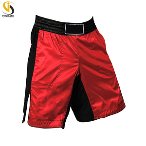 Shorts de boxe personnalisés à séchage rapide, respirants, avec logo frontal, shorts MMA unisexes en Spandex/Polyester, shorts de sport combinés - Product Image 5