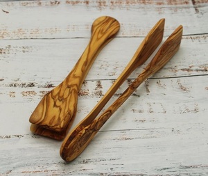 Pince à pain en bambou, design moderne, légère, écologique, à long manche, ustensile de cuisine pour fromage et bacon - Product Image 1