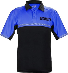 Camisa de Estilo Gótico para Guardia de Seguridad, con Bolsillo, Manga Corta, Estampado en Lona, Dos Tonos, Antiarrugas, Colores y Logotipo Personalizables - Product Image 1