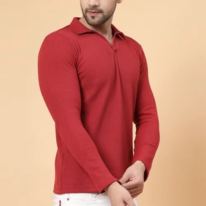 Camiseta Polo de Algodón para Hombre al por Mayor, Manga Larga, Color Sólido, Casual, para Golf, con Logotipo Bordado Personalizado, Proveedor OEM de Fábrica - Product Image 4