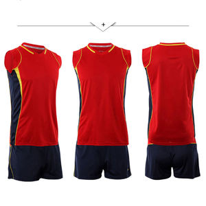 Ensemble d'uniformes de volley-ball personnalisés sublimés, directement de l'usine, respirant, léger, 100% polyester, vêtements d'entraînement pour équipe, hommes et femmes - Product Image 5