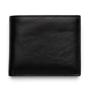 <b>Cheap</b> Price Genuine Leather Slim Fold <b>Wallet</b> Dark Blue Minimalist Style Unisex Multifunctional Short Daily Use From BD - Product Image 4