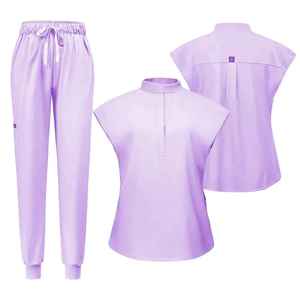 Traje Quirúrgico para Mujer Diseñado para Largos Turnos, con Tejido Suave de Spandex/Poliéster, Ecológico, Flexible y Cómodo - Product Image 2