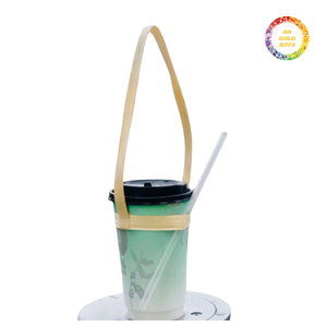 Poignée de tasse en bambou naturel, support de tasse réutilisable, design simple et léger pour un usage quotidien - Product Image 5