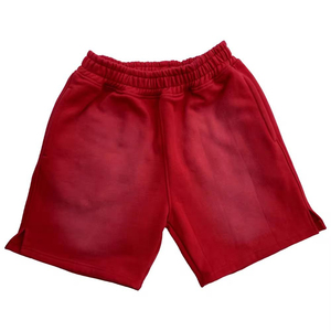 Shorts décontractés pour hommes, taille mi-haute, infroissables, avec poches zippées, cordon de serrage et fentes latérales, pour le fitness, l'entraînement et la plage, en tissu peigné - Product Image 4