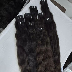 Lots de Cheveux Humains Lisses Soie Raides Direct Usine Inde du Sud, Cheveux Indiens Bruts avec Bande Pré-Collée, Prix Usine - Product Image 1