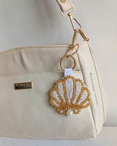 Floral Embroidery Beaded Handmade Eco-Friendly Classic Decorative <b>Keychain</b> Gift for Women and Girls - Product Image 6