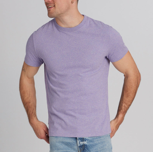 Camiseta Deportiva Casual para Hombre con Logotipo Personalizado, de Secado Rápido, Corte Ajustado, Cuello en V, 100% Algodón Tejido, Corte Holgado - Product Image 1