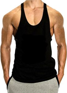 Factory Cheap Custom Logo Breathable Embroidery Muscle Fit Quick Dry Solid Men's Tank Tops Crew Neck Workout Cotton Gym - Product Image 5