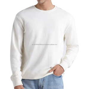 Custom Spring Autumn <b>White</b> Sweatshirt Man Crewneck Sweatshirt For Men's Printed Sweatshirt Full Sleeve Shirts From Pakistan - Product Image 2