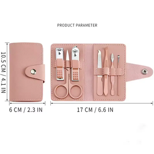 ชุดของขวัญกรรไกรตัดเล็บสแตนเลสสตีลสุดหรู 5-in-1 สำหรับทำเล็บมือและเล็บเท้า พร้อมกล่องหนัง พกพาสะดวก ทนทาน เหมาะสำหรับผู้สูงอายุ - Product Image 5