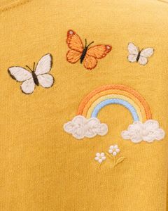 เสื้อยืดครอปสีเหลืองมัสตาร์ดสำหรับผู้หญิง ปักลายเห็ด แขนสั้น สไตล์ลำลอง แฟชั่น ผ้าคอตตอนผสม เนื้อนุ่ม เสื้อผู้หญิงสำหรับฤดูร้อน ขายส่ง - Product Image 6
