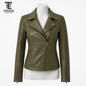 Veste en cuir élégante pour femme, conçue avec des matériaux de qualité supérieure pour un confort, une durabilité et un look confiant et tendance. - Product Image 1