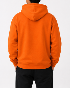 Sweat à capuche zippé 100 % coton pour homme, personnalisable OEM, tricoté épais pour l'hiver, streetwear, pull respirant et écologique - Product Image 3