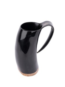 Mug en corne naturelle fait main, tasse à boire réutilisable, vaisselle pour la maison, la cuisine et l'usage quotidien - Product Image 2