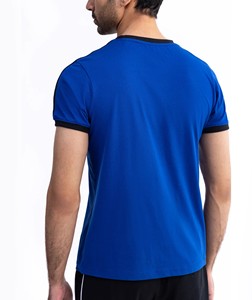 เสื้อยืดออกกำลังกายคอกลมทรงหลวม แขนสั้น โลโก้ด้านหน้า ผ้าฝ้าย 100% ดีไซน์ใหม่ ปรับแต่งได้ ใส่ได้ทุกวัน ใส่ได้ในฤดูร้อน - Product Image 3