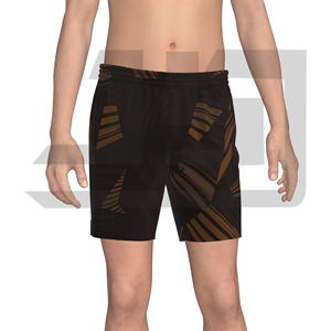 Shorts de performance imprimés pour hommes, respirants, écologiques, en polyester/coton, tissu anti-humidité, course à pied, cyclisme, fitness, sport - Product Image 4