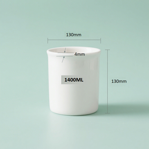 Crisol de cerámica de alúmina de alta pureza 99 Al2O3 1400ML de gran capacidad para la industria de materiales refractarios - Product Image 1