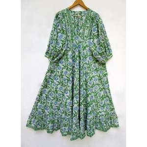 เดรสแม็กซี่ทันสมัย คอกลม แขนกุด ทรงชายหาด ผ้าฝ้ายคุณภาพสูง แห้งเร็ว และเป็นมิตรกับสิ่งแวดล้อม - Product Image 6