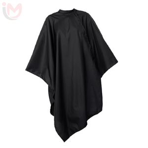 IMANS ENTERPRISES Cape de Coiffure en Polyester Imperméable Noire Personnalisable pour Barbier - Product Image 1