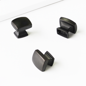 Hot Selling Zinc Alloy Square Knob Rounded Edge Modern Minimalist Cabinet <b>Hardware</b> Supplies Wholesale <b>Kitchen</b> Bathroom - Product Image 1
