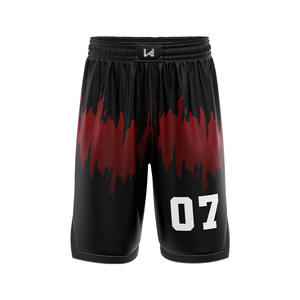Uniforme de Baloncesto Personalizado, Pantalones Cortos Unisex con Logotipos del Equipo Impresos en la Parte Delantera y Trasera, Tallas Grandes, Transpirable, de Secado Rápido, 100% Malla de Poliéster - Product Image 5