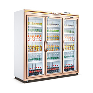 Nouveau produit Réfrigérateur à boissons Vitrine réfrigérée pour supermarché Restaurant Boutique Magasin bar avec boîte à lumière - Product Image 1