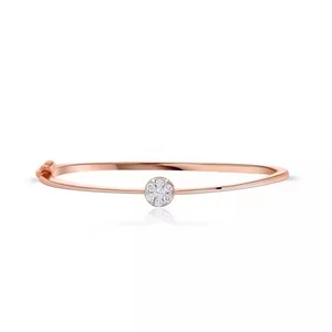 กำไลข้อมือและกำไลแฟชั่นมอยส์ซาไนต์ กำไลมอยส์ซาไนต์ชุบทองคำขาว 18K สำหรับผู้ที่ได้รับการรับรอง CVD ขัดเงา ทันสมัย สำหรับทั้งชายและหญิง รูปทรงผีเสื้อ - Product Image 6