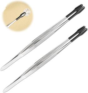 Ergonomic Design Stamp Tweezer Flat Tip Stainless Steel <b>Precision</b> <b>Tool</b> for Philately Jewelry Craft Work and Laboratory Handling - Product Image 2