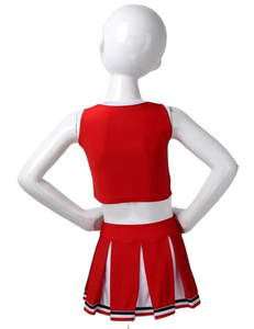 Uniformes de Animadoras Personalizados de Alta Calidad OEM, Talla Grande, Poliéster, Impresión por Transferencia de Calor, 280g, para Práctica de Baile Femenino - Product Image 3