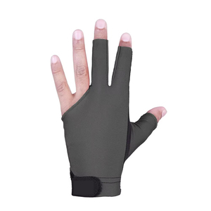 Guante de billar de 3 dedos para mano izquierda, para snooker, duradero, de neopreno y poliéster con doble costura, negro, tallas para hombre/mujer - Product Image 6
