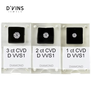 เพชร D'Vins Jewels CVD Lab Grown 1 กะรัต D VVS1 ทรงกลมเจียระไนแบบบริลเลียนท์ สำหรับทำเครื่องประดับ - Product Image 1