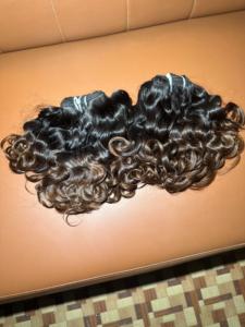 Extensiones de Cabello Remy Indio Virgen para Mujer, Doble Trama, Rizos Suaves, con Cabello Humano Sin Procesar: Modelo No Permanente - Product Image 5