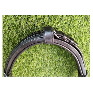 Brida redonda de cuero negro con estampado de caballo, con diseño llamativo de cristal - Product Image 4