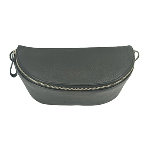 Sacoche de Ceinture en Cuir Véritable pour Homme, Sacs Latéraux Portables pour Téléphone Portable, Sacs Bandoulière RFID, Sacs de Poitrine Tactiques Portables pour la Course, Unisexe - Product Image 1