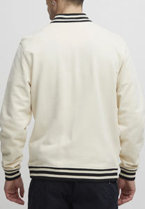 Veste universitaire pour homme sur mesure de qualité supérieure, col et poignets côtelés, style classique de baseball universitaire - Product Image 4