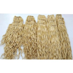 Lots de mèches de cheveux humains blonds 613 en gros, extensions de cheveux alignées sur les cuticules pour la revente aux salons et l'usage personnel - Product Image 6
