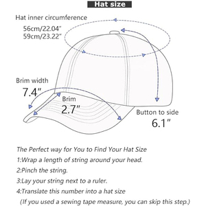 หมวกเบสบอล 5 ชิ้นส่วน สีน้ำเงินกรมท่าแบบกำหนดเอง แต่งสีตัดกัน ผ้าฝ้ายฟอก โบว์สองสี ทรงไม่แข็ง ปรับขนาดได้ ระบายอากาศได้ดี - Product Image 5