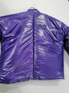 Custom Oversized Puffer <b>Jacket</b> <b>Men's</b> Fashion Stand Collar Bubble Coat Winter Warm Padded <b>Jacket</b> No Zipper - Product Image 4