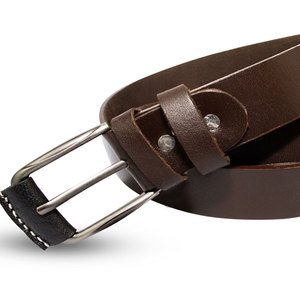 Cinturón de Cuero Personalizado para Hombre, Tejido de Algodón, con Hebilla de Aguja, Elástico, Ajuste Delgado, Cinturones de Cuero Personalizables - Product Image 4