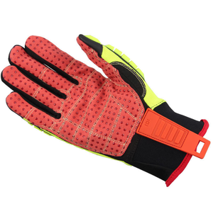 Guantes de Trabajo Resistentes a Impactos con Acolchado de TPR Amarillo Neón de Alta Calidad, Forro de Kevlar, Protección de Nudillos Nivel 6 ANSI/ISEA, Sin Recubrimiento - Product Image 5