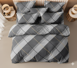 Ensemble de draps de lit de qualité supérieure, taille king, en microfibre, 400TC, résistant à la décoloration et aux plis, durable, facile d'entretien, pour usage hôtelier, toutes saisons - Product Image 1